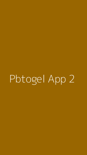 Tampilan Antarmuka Aplikasi Pbtogel App - 2