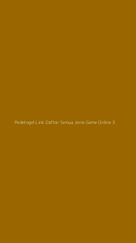 Tampilan Antarmuka Aplikasi Pedetogel Link Daftar Semua Jenis Game Online - 3