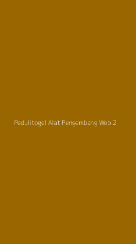 Tampilan Antarmuka Aplikasi Pedulitogel Alat Pengembang Web - 2