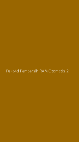 Tampilan Antarmuka Aplikasi Peka4d Pembersih Ram Otomatis - 2