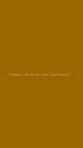 Tampilan Antarmuka Aplikasi Pelangikoin Cara Recovery Akun Lupa Password - 1