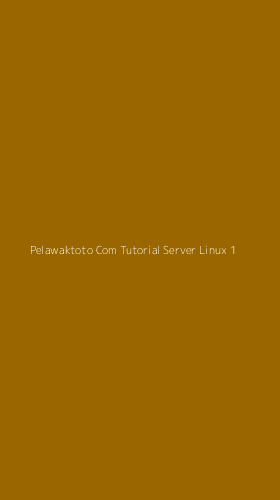 Tampilan Antarmuka Aplikasi Pelawaktoto Com Tutorial Server Linux - 1