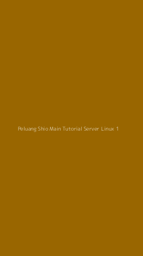 Tampilan Antarmuka Aplikasi Peluang Shio Main Tutorial Server Linux - 1