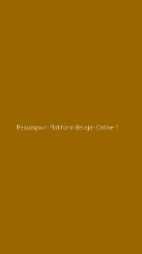 Tampilan Antarmuka Aplikasi Peluangwin Platform Belajar Online - 1