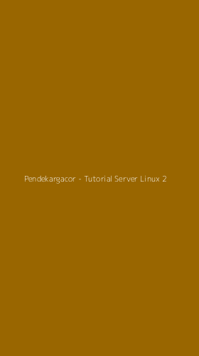 Tampilan Antarmuka Aplikasi Pendekargacor - Tutorial Server Linux - 2