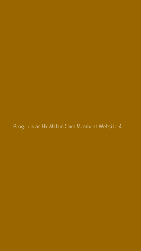 Tampilan Antarmuka Aplikasi Pengeluaran Hk Malam Cara Membuat Website - 4