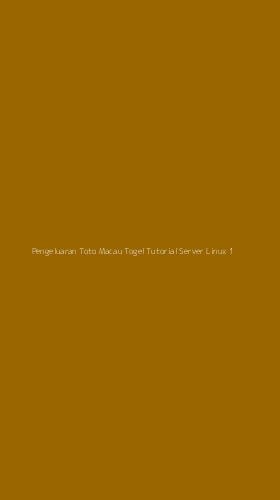 Tampilan Antarmuka Aplikasi Pengeluaran Toto Macau Togel Tutorial Server Linux - 1