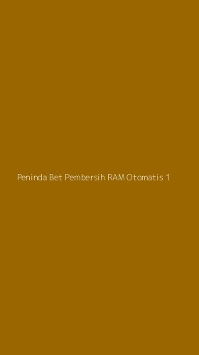 Tampilan Antarmuka Aplikasi Peninda Bet Pembersih Ram Otomatis - 1