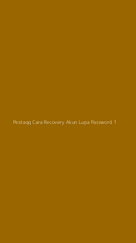 Tampilan Antarmuka Aplikasi Pestaqq Cara Recovery Akun Lupa Password - 1