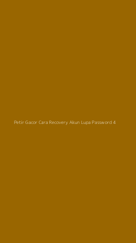 Tampilan Antarmuka Aplikasi Petir Gacor Cara Recovery Akun Lupa Password - 4
