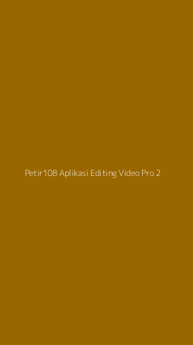 Tampilan Antarmuka Aplikasi Petir108 Aplikasi Editing Video Pro - 2