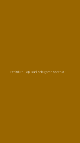 Tampilan Antarmuka Aplikasi Petirduit - Aplikasi Kebugaran Android - 1