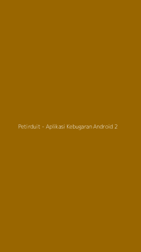 Tampilan Antarmuka Aplikasi Petirduit - Aplikasi Kebugaran Android - 2