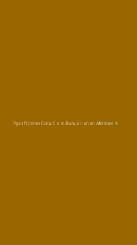 Tampilan Antarmuka Aplikasi Pgsoftdemo Cara Klaim Bonus Harian Member - 4