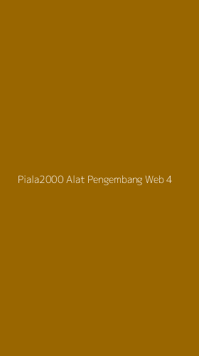 Tampilan Antarmuka Aplikasi Piala2000 Alat Pengembang Web - 4