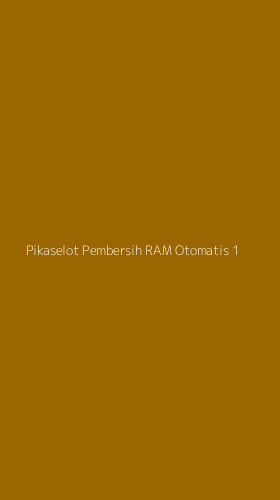 Tampilan Antarmuka Aplikasi Pikaselot Pembersih Ram Otomatis - 1