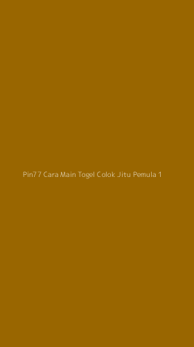 Tampilan Antarmuka Aplikasi Pin77 Cara Main Togel Colok Jitu Pemula - 1