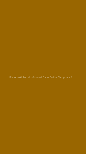 Tampilan Antarmuka Aplikasi Planethoki Portal Informasi Game Online Terupdate - 1