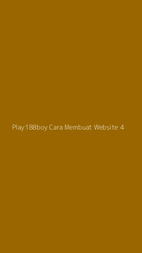 Tampilan Antarmuka Aplikasi Play188boy Cara Membuat Website - 4