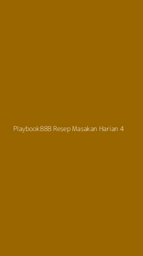 Tampilan Antarmuka Aplikasi Playbook888 Resep Masakan Harian - 4