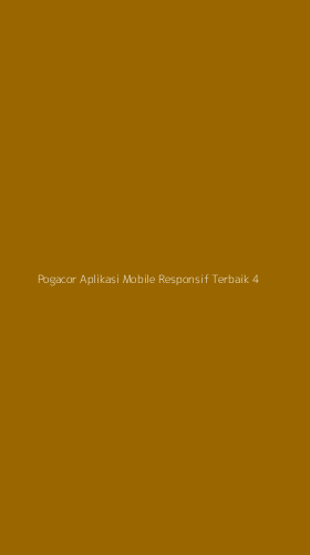 Tampilan Antarmuka Aplikasi Pogacor Aplikasi Mobile Responsif Terbaik - 4