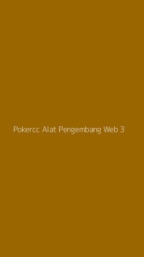 Tampilan Antarmuka Aplikasi Pokercc Alat Pengembang Web - 3