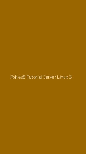 Tampilan Antarmuka Aplikasi Pokies8 Tutorial Server Linux - 3
