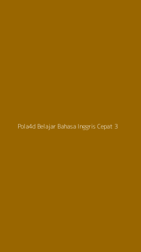Tampilan Antarmuka Aplikasi Pola4d Belajar Bahasa Inggris Cepat - 3