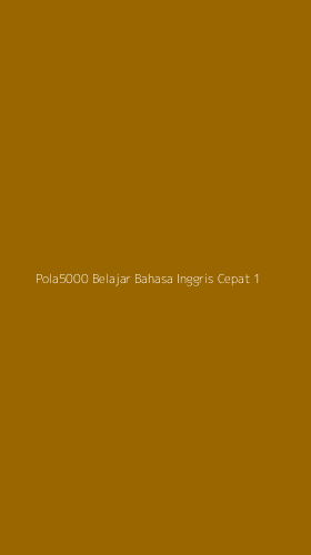 Tampilan Antarmuka Aplikasi Pola5000 Belajar Bahasa Inggris Cepat - 1