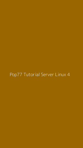 Tampilan Antarmuka Aplikasi Pop77 Tutorial Server Linux - 4