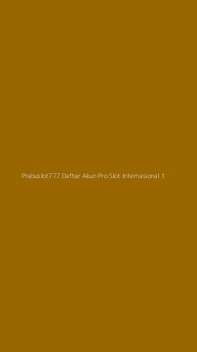 Tampilan Antarmuka Aplikasi Prabuslot777 Daftar Akun Pro Slot Internasional - 1