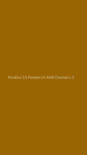 Tampilan Antarmuka Aplikasi Prediksi 55 Pembersih Ram Otomatis - 3