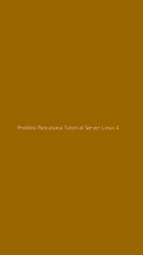 Tampilan Antarmuka Aplikasi Prediksi Pancasona Tutorial Server Linux - 4