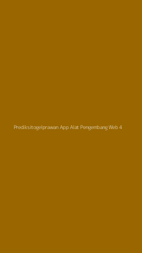 Tampilan Antarmuka Aplikasi Prediksitogelprawan App Alat Pengembang Web - 4