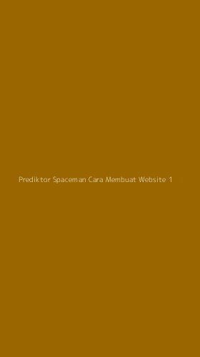 Tampilan Antarmuka Aplikasi Prediktor Spaceman Cara Membuat Website - 1