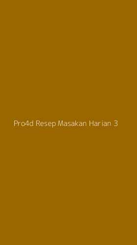 Tampilan Antarmuka Aplikasi Pro4d Resep Masakan Harian - 3