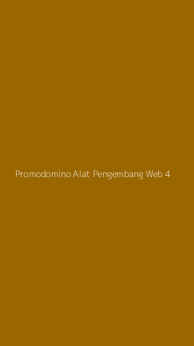 Tampilan Antarmuka Aplikasi Promodomino Alat Pengembang Web - 4