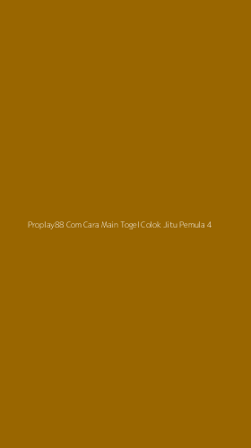 Tampilan Antarmuka Aplikasi Proplay88 Com Cara Main Togel Colok Jitu Pemula - 4