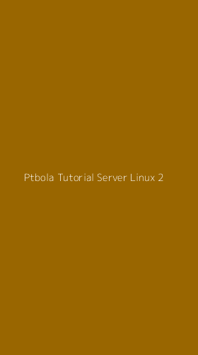 Tampilan Antarmuka Aplikasi Ptbola Tutorial Server Linux - 2