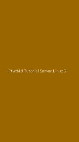 Tampilan Antarmuka Aplikasi Ptwd4d Tutorial Server Linux - 2