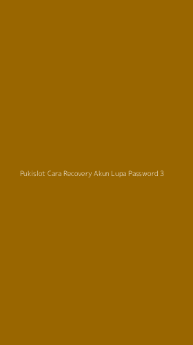 Tampilan Antarmuka Aplikasi Pukislot Cara Recovery Akun Lupa Password - 3