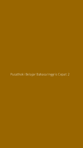 Tampilan Antarmuka Aplikasi Pusathoki Belajar Bahasa Inggris Cepat - 2