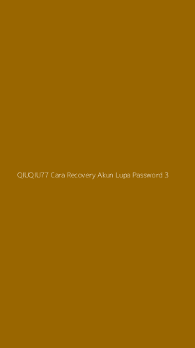 Tampilan Antarmuka Aplikasi Qiuqiu77 Cara Recovery Akun Lupa Password - 3