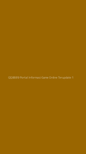 Tampilan Antarmuka Aplikasi Qq8889 Portal Informasi Game Online Terupdate - 1
