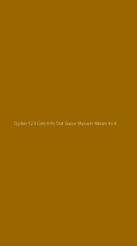 Tampilan Antarmuka Aplikasi Qjoker123 Com Info Slot Gacor Maxwin Malam Ini - 4
