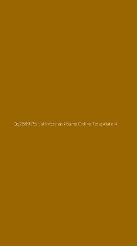 Tampilan Antarmuka Aplikasi Qq2889 Portal Informasi Game Online Terupdate - 4