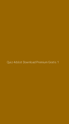 Tampilan Antarmuka Aplikasi Quiz 4dslot Download Premium Gratis - 1