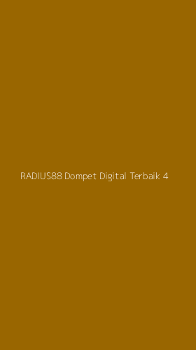 Tampilan Antarmuka Aplikasi Radius88 Dompet Digital Terbaik - 4
