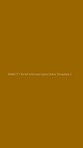 Tampilan Antarmuka Aplikasi Rama777 Portal Informasi Game Online Terupdate - 2