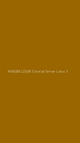 Tampilan Antarmuka Aplikasi Rans88 Login Tutorial Server Linux - 3